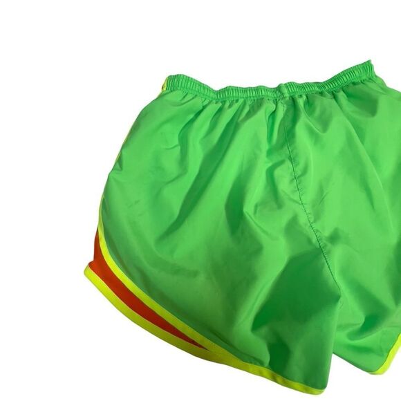 Nike Neon Green Yellow Athletic Running Shorts large - Picture 10 of 12